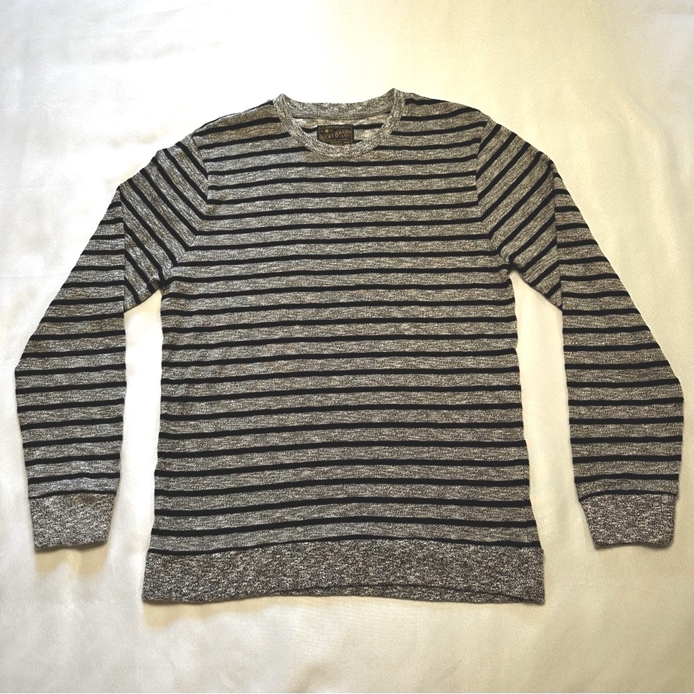 Black/Grey Stripe Men’s Lucky Brand Sweater Medium